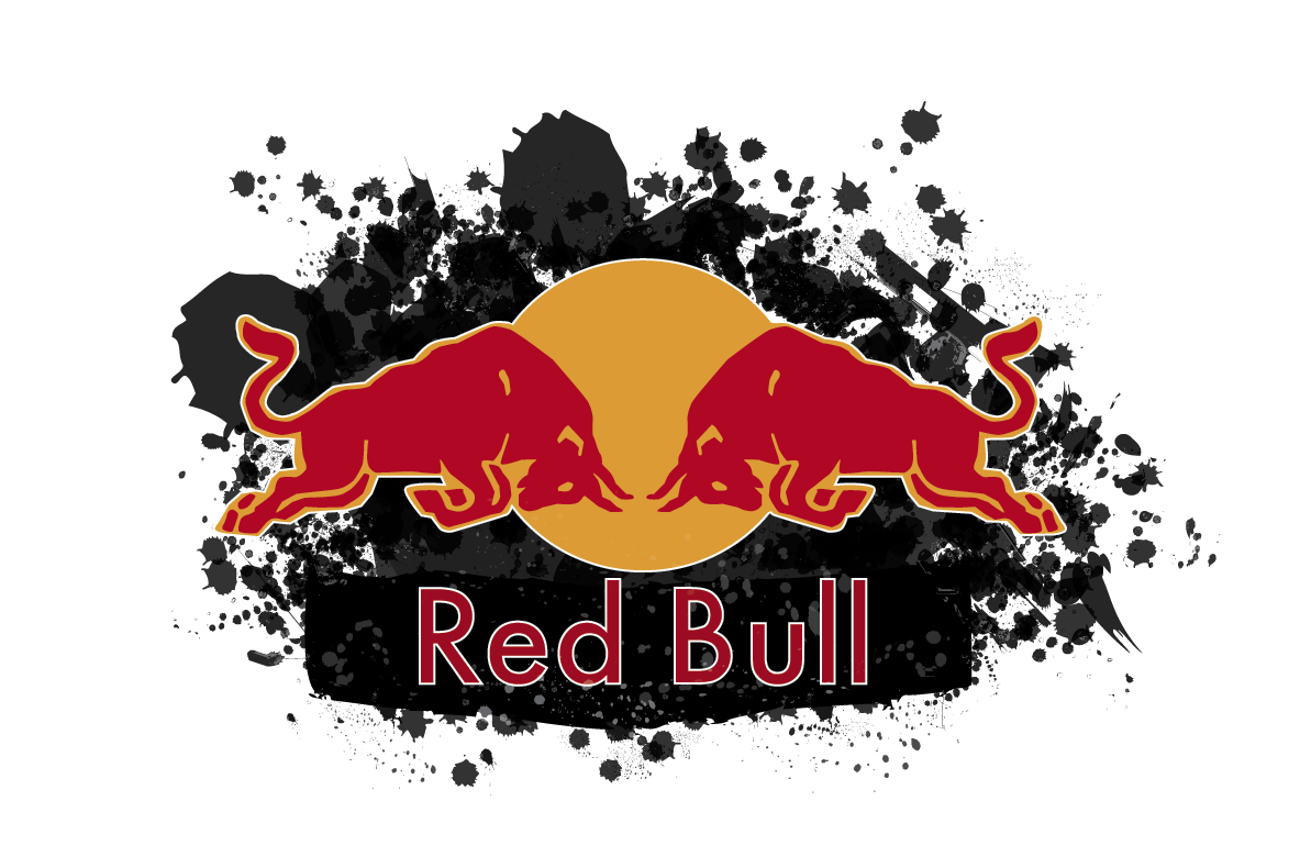 Outline of the Red Bull Logo - redbull logo vector - Free Large Images | Redbull | Motocicletas ...