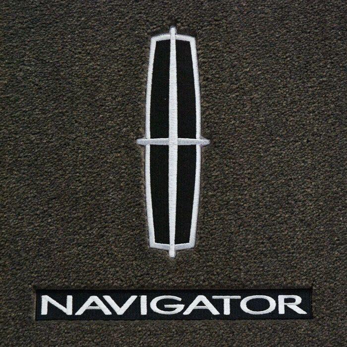 Lincoln Logo - Lloyd Mats Lincoln Logo & Navigator Word Velourtex Front Floor Mats