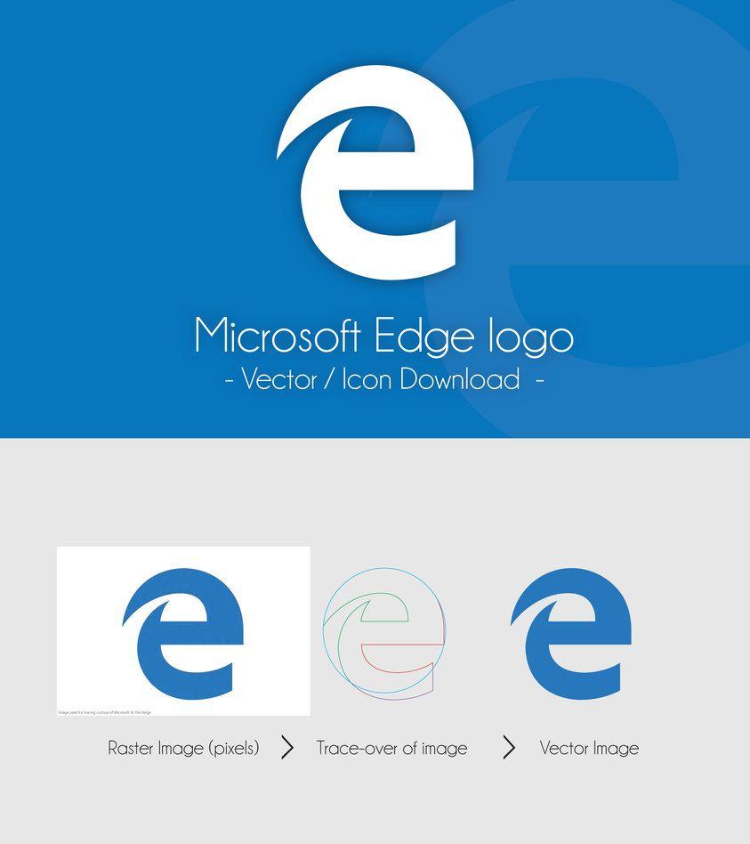 MS Edge Logo LogoDix