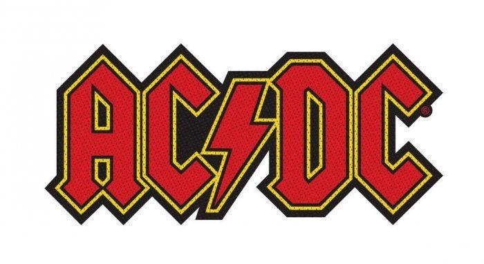 AC/DC Logo - AC DC Logo Cut Out Woven Patch