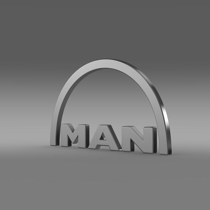Man Logo - MAN Logo 3D Model