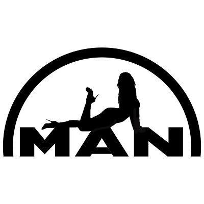 Man Logo - MAN LOGO WITH Sexy Lady Girl Sticker Film Deco Badge Emblem 2 ...