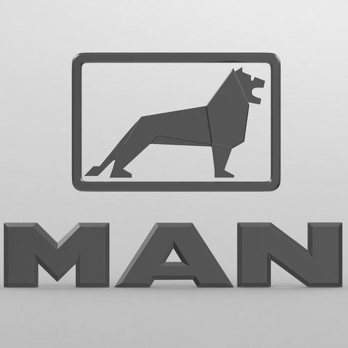 Man Logo - 3D man logo 2 | CGTrader