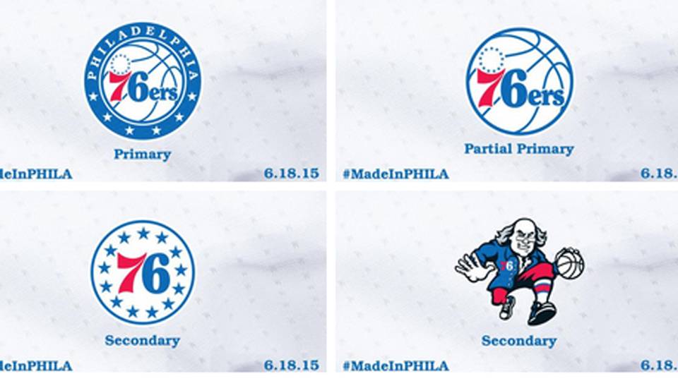 Philadelphia 76ers Logo - The 76ers new logo — round, starry, red, white and blue | NBA ...