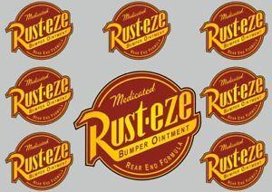 Rust-eze Logo - Details About Rust Eze Decal Set Quality Sticker Vinyl Graphic Logo Adhesive Kit 8 Pcs
