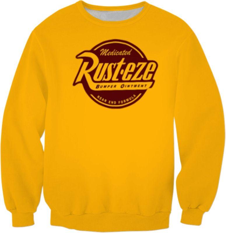 Rust-eze Logo - Lightning McQueen Sponsored Rust Eze Sweatshirt