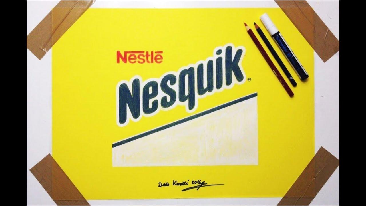Nesquik Logo - Nesquik Logo Drawing - Fan Art Nestle - YouTube