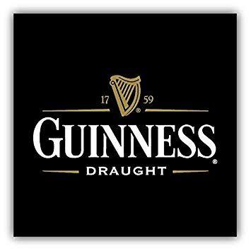 Guinness Logo - Guinness Draught Beer Logo Car Bumper Sticker Decal 5'' x 5