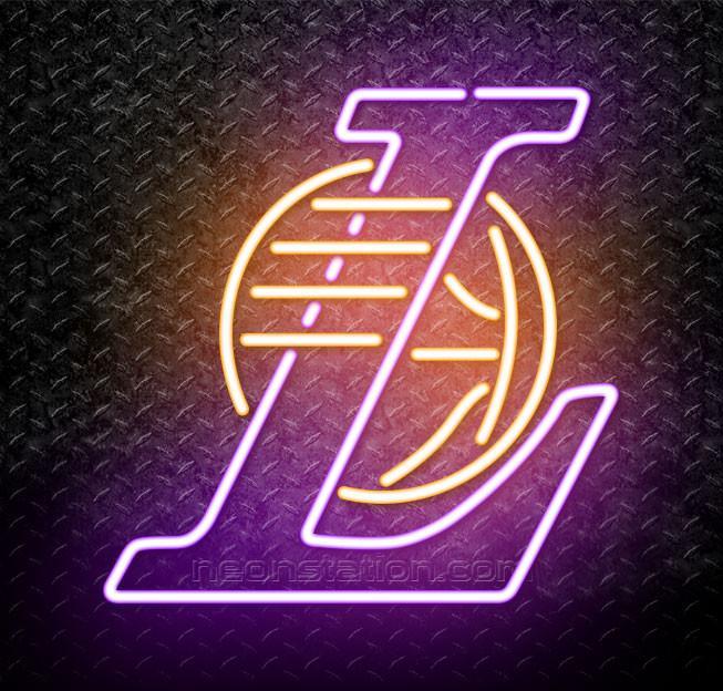 Los Angeles Lakers Logo - NBA Los Angeles Lakers Logo Neon Sign // Neonstation