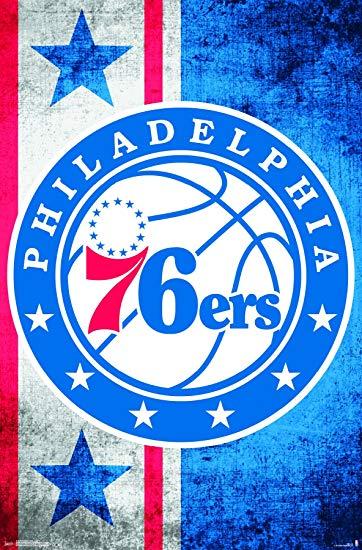 Philadelphia 76ers Logo - Trends International Philadelphia 76ers Logo Wall Poster