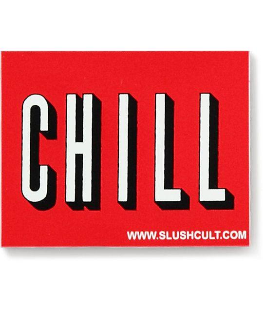 Zumiez Logo - Slushcult Chill Logo Sticker