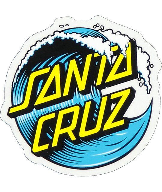 Zumiez Logo - Santa Cruz Wave Dot 3 Sticker