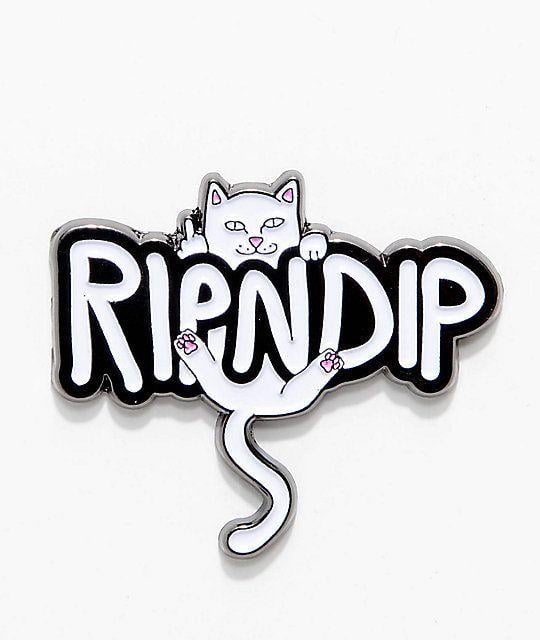 Ripndip Logo - RIPNDIP Hanging Nermal Pin
