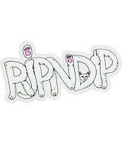 Ripndip Logo - RIPNDIP Logo Cat Paws Sticker | Zumiez