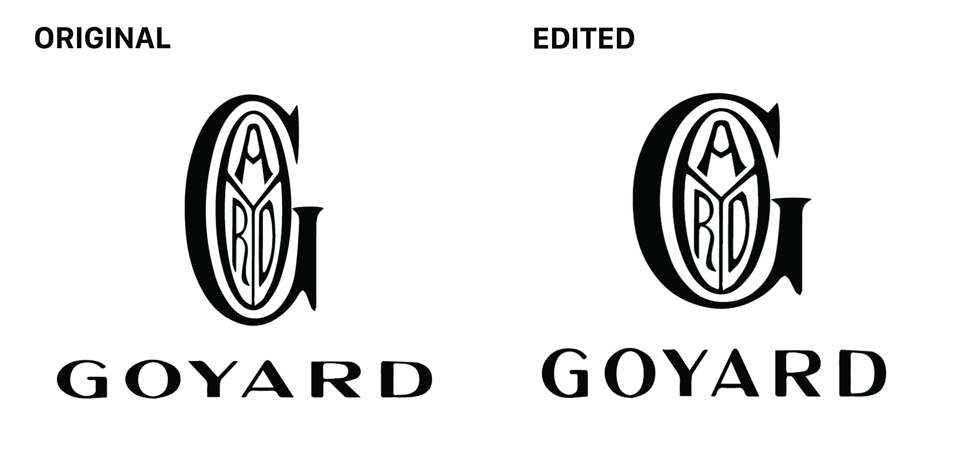 Goyard Logo - Fixed the stretched Goyard logo