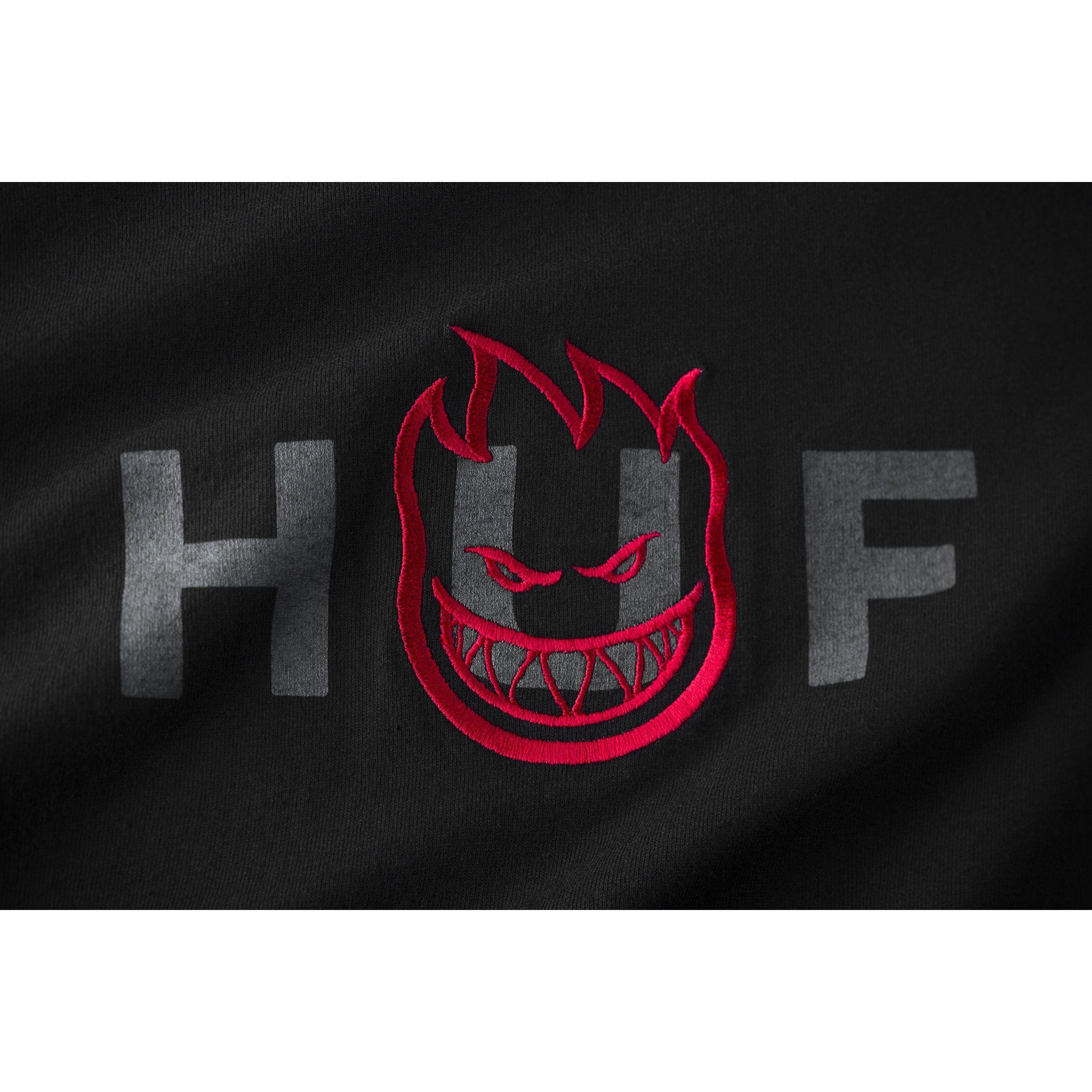 HUF Logo - HUF x Spitfire - OG Logo Men's Tee, Black – The Giant Peach