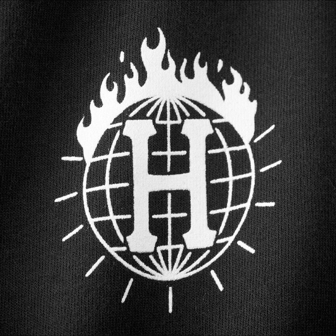 HUF Logo - HUF X Thrasher Tour de Stoops Long Sleeve T-Shirt - Black