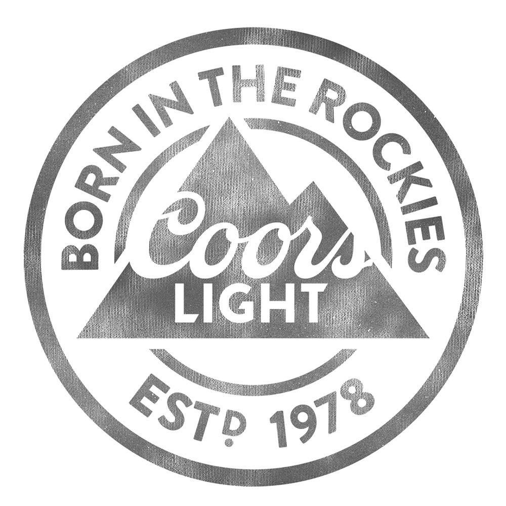 Coors Logo - Coors Light Born In The Rockies 3 4 Sleeve Raglan Jersey
