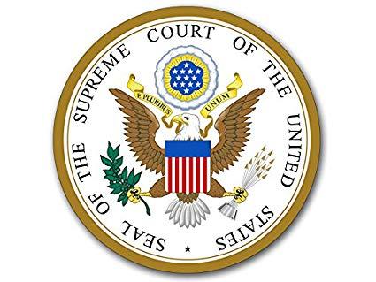 Supreme Court Logo - American Vinyl Full Color Supreme Court Seal Sticker