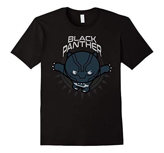 Cute Panther Logo - Amazon.com: Marvel Black Panther Kawaii Cute Pounce Logo Graphic T ...