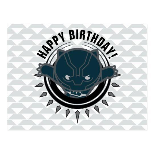 Cute Panther Logo - Kawaii Black Panther Logo Postcard | Zazzle.com