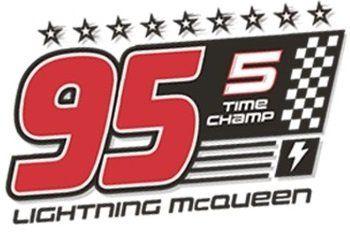 Cars Lightning McQueen 95 Logo - Inch Lightning McQueen Piston Cup Wall Decal Sticker