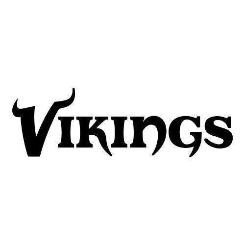 Black and White Vikings Logo - Black CAD-CUT Minnesota Vikings Script Logo 2004-Present iron on ...