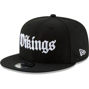 Black and White Vikings Logo - Minnesota Vikings Hats, Vikings Beanies, Sideline Caps, Snapbacks ...