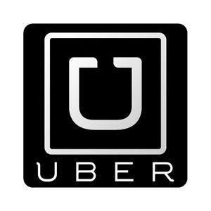 Uber Logo - 2x Uber logo Waterproof Stickers Signs 3.5x3.5 for vehicle Decal