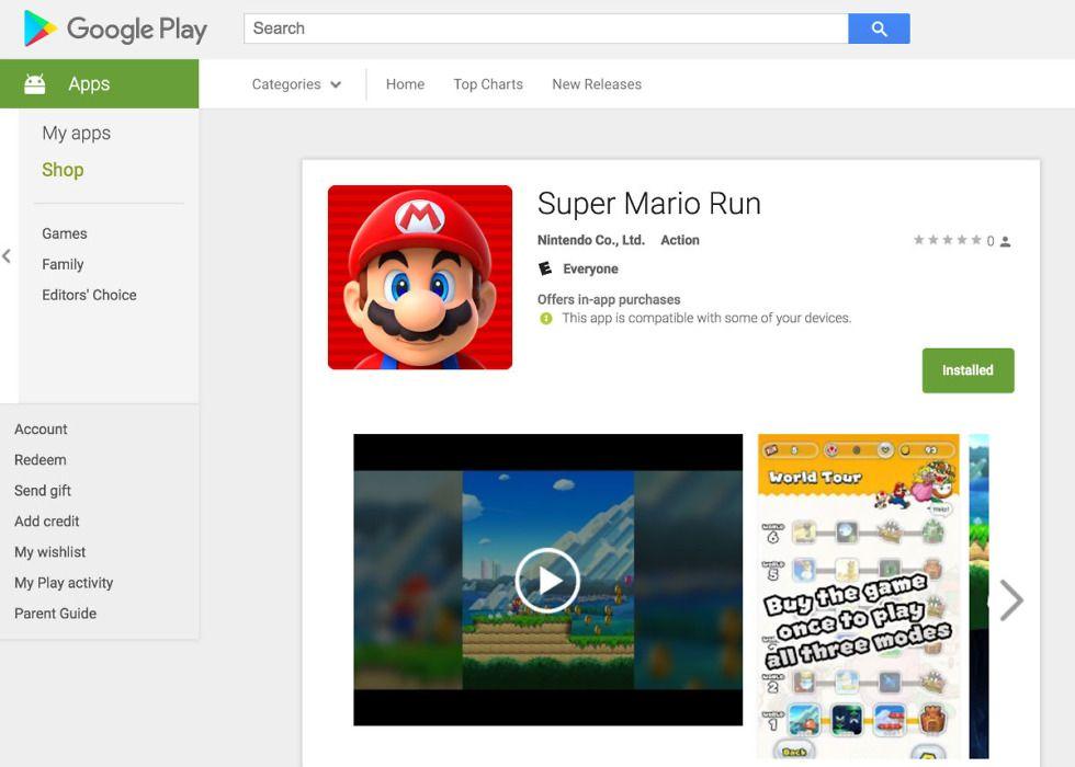 Super Mario Google Logo