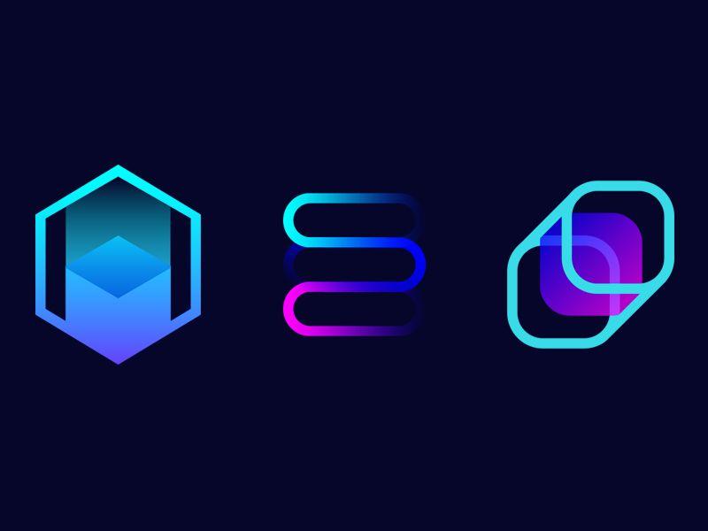 Blockchain Logo - Blockchain Logo Explorations by Evan Luza | Dribbble | Dribbble