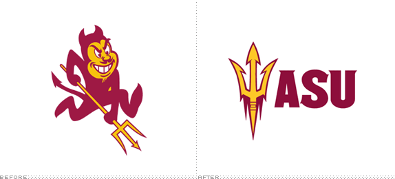 ASU Logo - Brand New: Sparky Benched