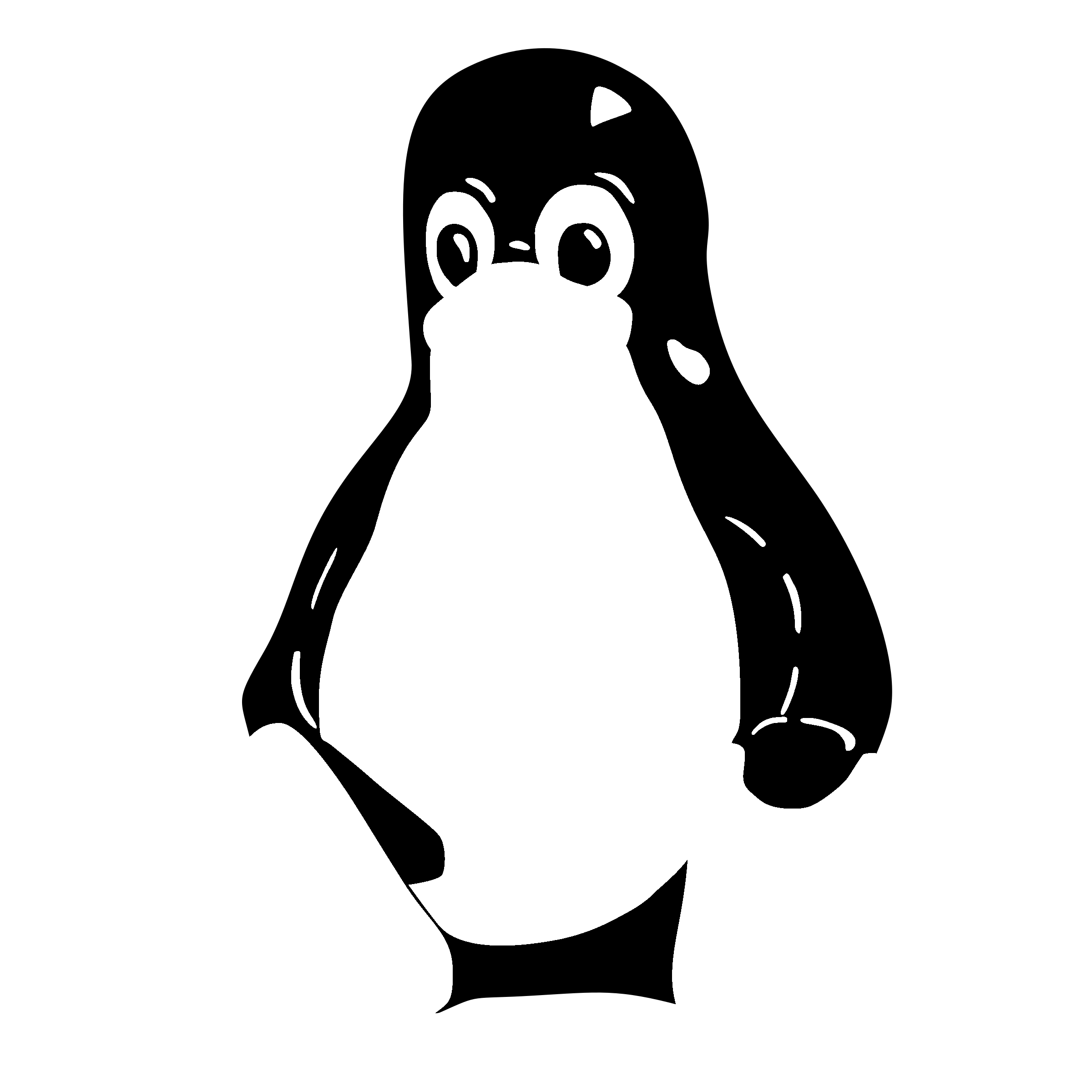 Linux Logo - Linux Tux Logo PNG Transparent & SVG Vector - Freebie Supply