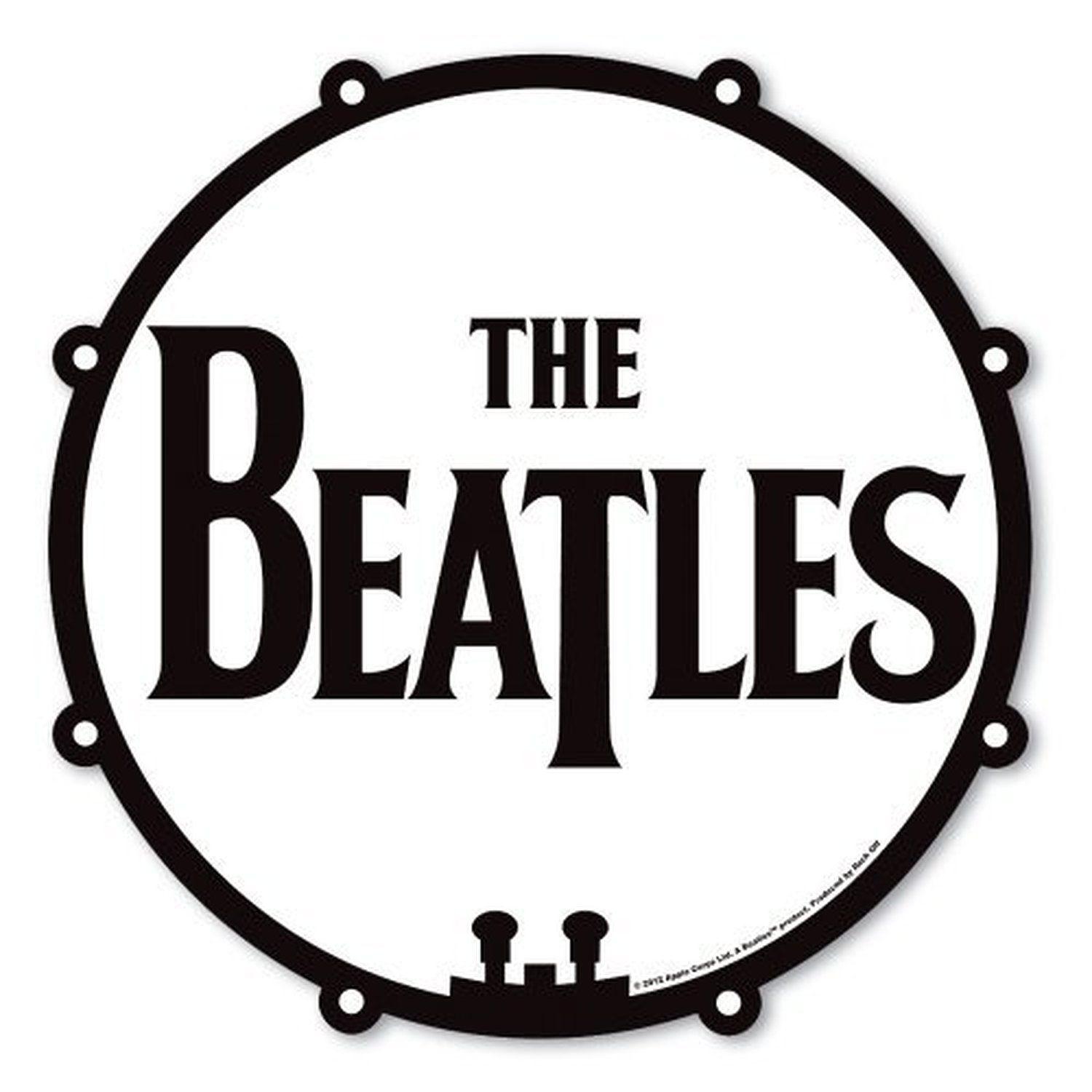The Beatles Logo - Details about The Beatles Drum Logo Drop T Black White Mouse Mat Gaming Pad  Official Gift Idea