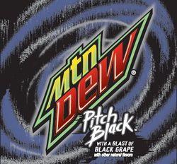 Black Mtn Dew Logo - Pitch Black