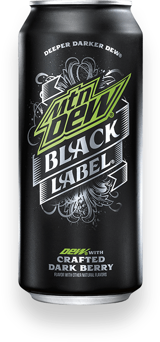 Black Mtn Dew Logo - MTN DEW LABEL SERIES