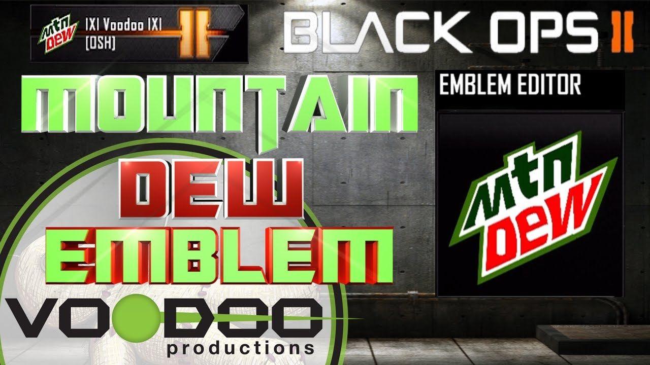 Black Mtn Dew Logo - Mountain Dew , Black Ops 2 Emblem Tutorial , Episode 26 - YouTube