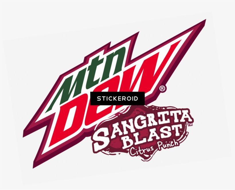 Black Mtn Dew Logo - Mountain Dew Sangrita Blast Logo Dew Black And White