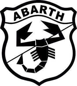 Abarth Logo - ABARTH LOGO - Fiat 500 Vinyl Cut Sticker Decals 225 x200mm - Fiat ...