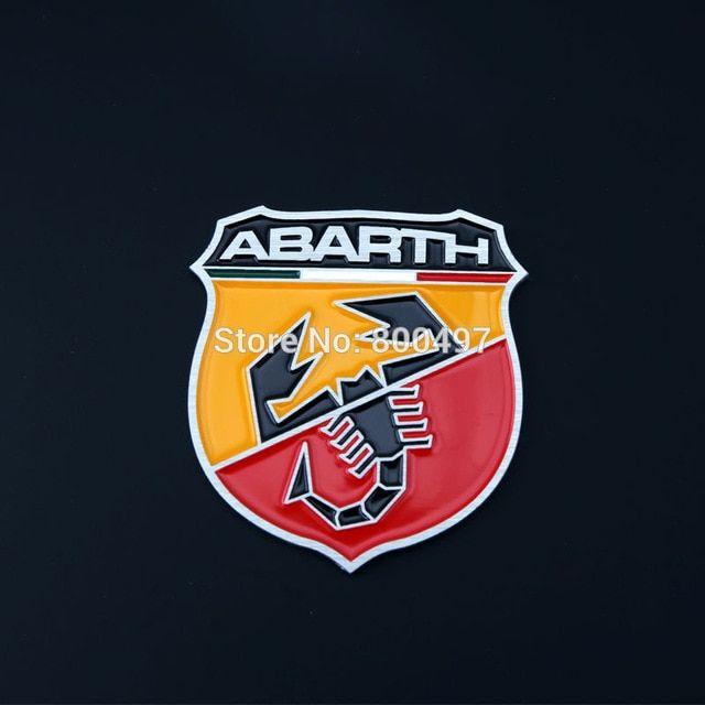 Abarth Logo - 10 x Newest 3D Aluminium Alloy Car Emblem For Fiat Abarth Car ...