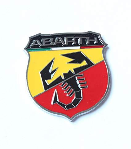 Abarth Logo - Amazon.com: 2pcs Car 3d Logo Fiat Abarth Metal Emblem Badge Sticker ...