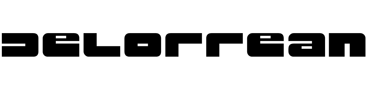 DeLorean Logo - Delorean font download