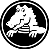 White Alligator Logo - Crocodile logos