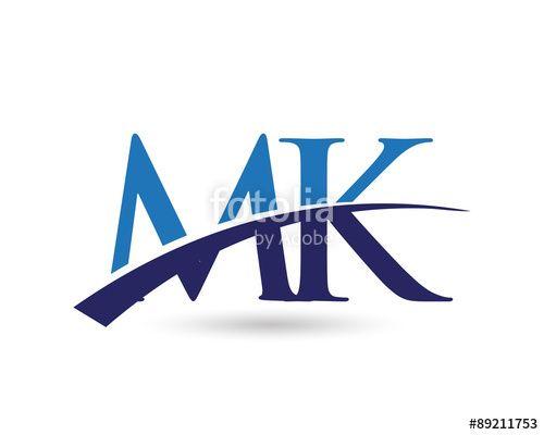 MK Logo - MK Logo Letter Swoosh Stock Image And Royalty Free Vector Files