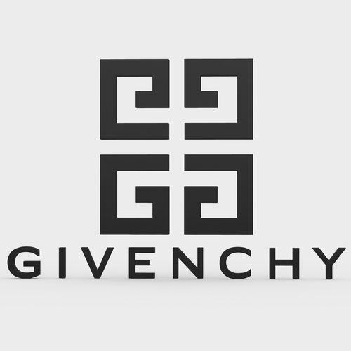 Givenchy Logo - givenchy logo 3D model