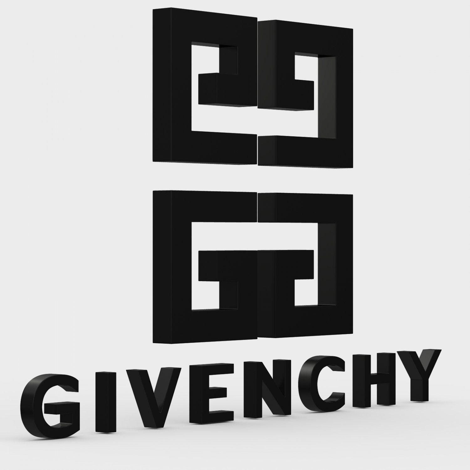 Givenchy Logo - Givenchy logo 3D Model in Other 3DExport