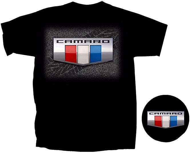 Camaro Logo - Chevy 2016 Camaro Logo T Shirt Large: Clothing