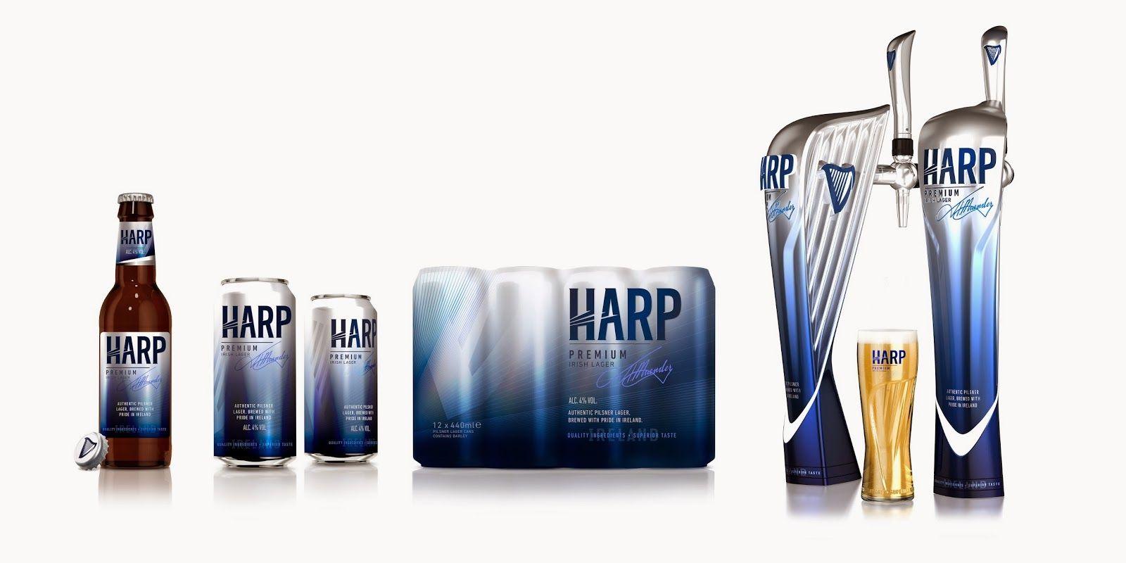 Harp Beer Logo - Harp Lager on Packaging of the World - Creative Package Design Gallery