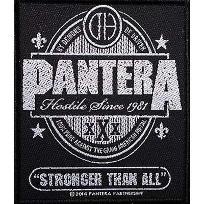 Pantera Logo - Stronger than all by Pantera, Patch with ledotakas