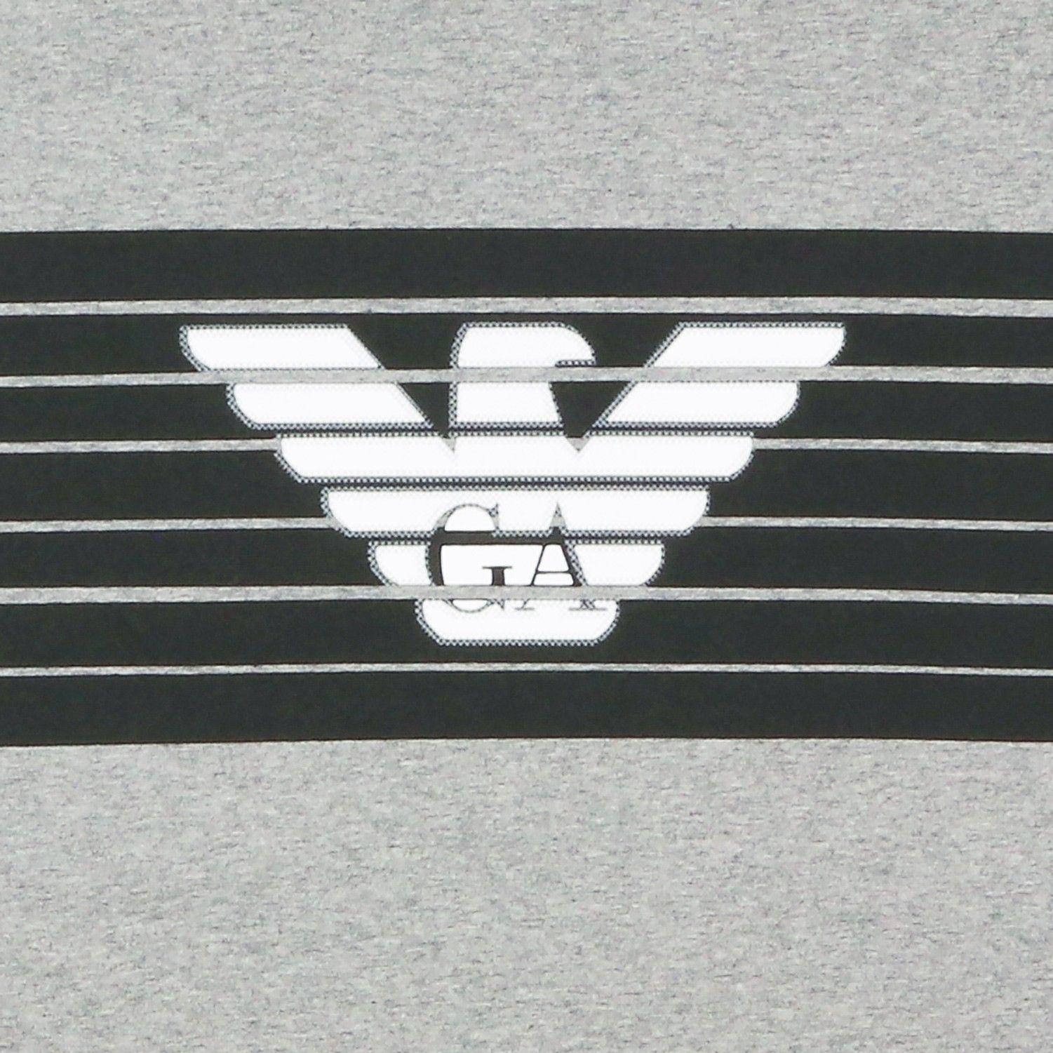 Armani Logo - EA7 Emporio Armani Logo Jersey T-Shirt in Grey for Men